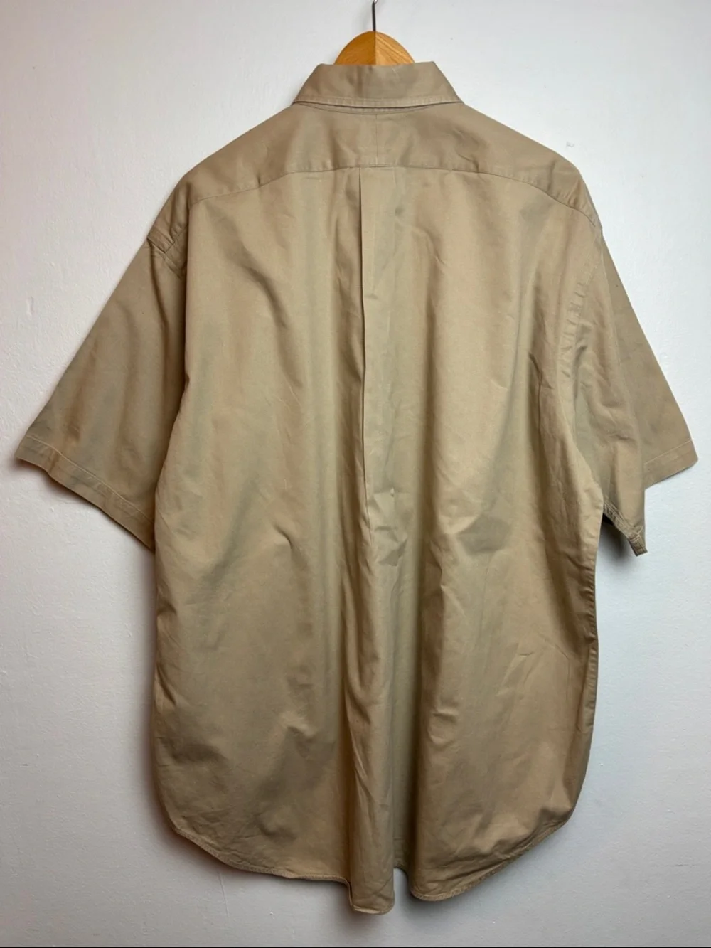 VTG 90s Polo Ralph Lauren‎ Men’s Blaire Shirt Tan Short Sleeve Button Down